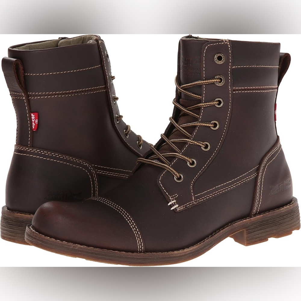 Levi's Men's Lex II Lace-Up Chukka Boots Dark Brown Size 13 NEW IN BOX